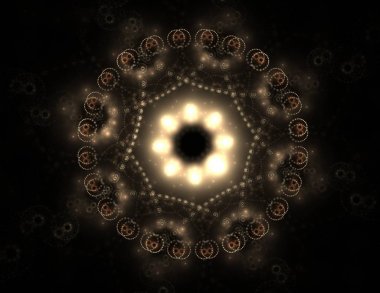 Uzay serisi geometrisini. Görsel olarak çekici zemin kavramsal Izgaralar eğrileri ve fraktal öğeleri öğesi olarak uygun yapılmış 