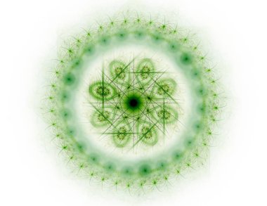 Dantelli renkli saat desen. Dijital fractal sanat tasarım. Kutsal semboller işaretler geometrisi soyut tasarım. 