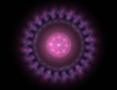 Konuyla ilgili soyut fraktal formlar grafik tasarım ve nükleer fizik bilim parçacıkların. Kutsal geometri futuristik