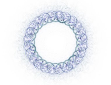 Soyut fraktal kırmızı arka plan ile kesişen daireler ve oval. disko ışıkları. Hareket illüstrasyon.