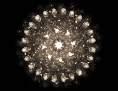 Dantelli renkli saat desen. Dijital fractal sanat tasarım. Kutsal semboller işaretler geometrisi soyut tasarım. 