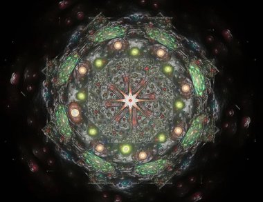 Uzay serisi geometrisini. C görsel olarak çekici zemin yaptı