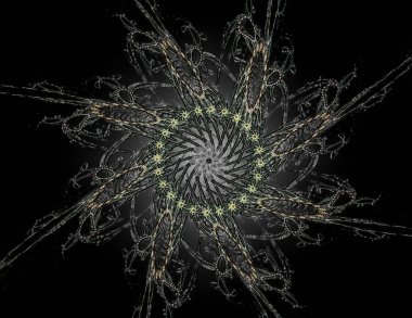 Konuyla ilgili soyut fraktal türlü nükleer ph parçacıkların