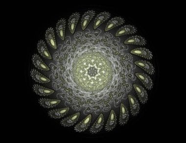 Dantelli renkli saat desen. Dijital fractal sanat tasarım. ABS