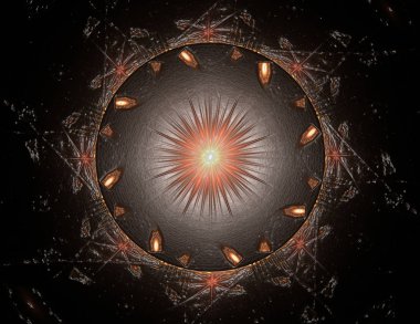 Konuyla ilgili soyut fraktal türlü nükleer ph parçacıkların