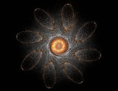 Uzay serisi geometrisini. C görsel olarak çekici zemin yaptı