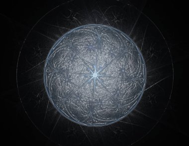 Dantelli renkli saat desen. Dijital fractal sanat tasarım. ABS