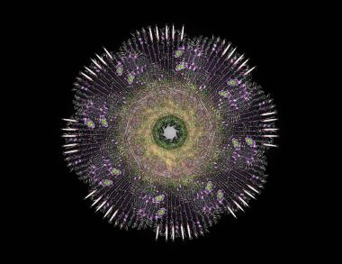 Konuyla ilgili soyut fraktal türlü nükleer ph parçacıkların