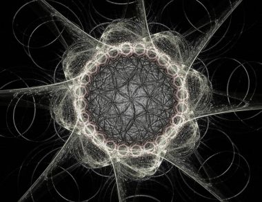 Konuyla ilgili soyut fraktal türlü nükleer ph parçacıkların