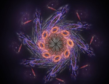 Konuyla ilgili soyut fraktal türlü nükleer ph parçacıkların