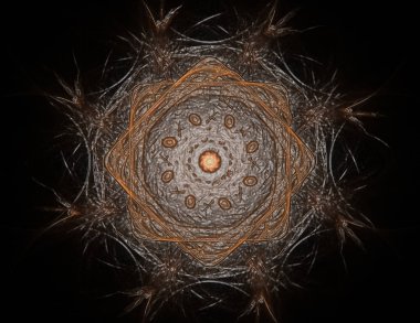 Konuyla ilgili soyut fraktal türlü nükleer ph parçacıkların