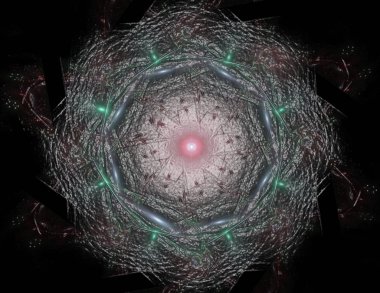 Konuyla ilgili soyut fraktal türlü nükleer ph parçacıkların