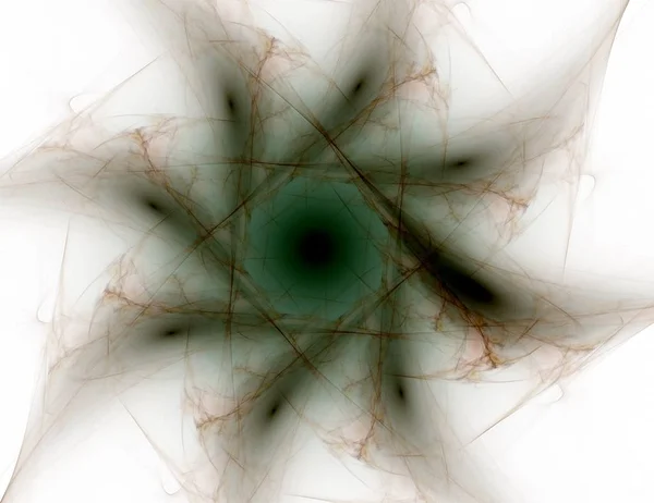 Fond fractal abstrait - image générée par ordinateur. L'art numérique. Convergeant vers le centre des cercles. Pour les couvertures — Photo