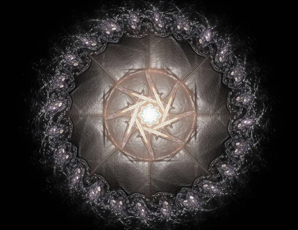 Lacy colorful clockwork pattern. Digital fractal art design. Abs — Stock Photo, Image