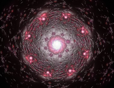 Uzay serisi geometrisini. C görsel olarak çekici zemin yaptı