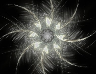 Konuyla ilgili soyut fraktal türlü nükleer ph parçacıkların