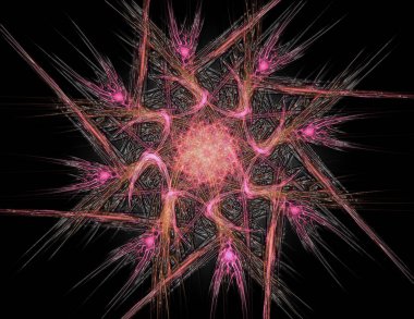 Konuyla ilgili soyut fraktal türlü nükleer ph parçacıkların