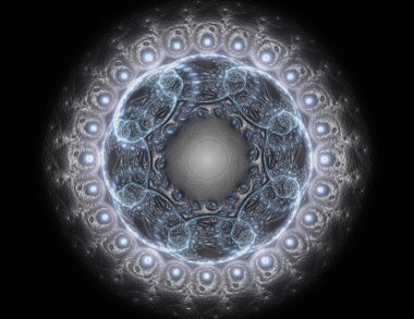 Konuyla ilgili soyut fraktal türlü nükleer ph parçacıkların