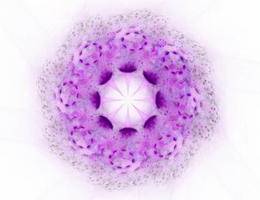 Konuyla ilgili soyut fraktal formlar grafik tasarım ve nükleer fizik bilim parçacıkların. Kutsal geometri futuristik