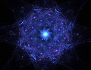Dantelli renkli saat desen. Dijital fractal sanat tasarım. Kutsal semboller işaretler geometrisi soyut tasarım. 