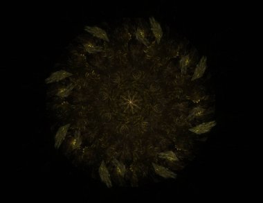 Dantelli renkli saat desen. Dijital fractal sanat tasarım. Kutsal semboller işaretler geometrisi soyut tasarım. 