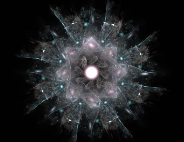 Soyut fraktal renk ve arka plan geçiş daire oval. Hareket illüstrasyon.