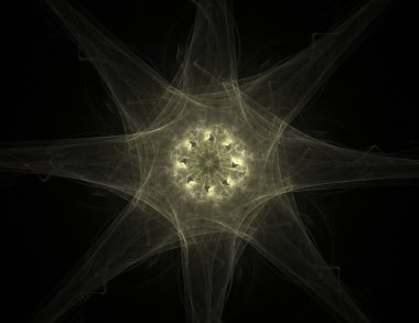 Soyut fraktal renk arka plan ile kesişen daireler ve oval. Hareket illüstrasyon.