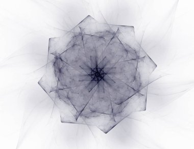 Konuyla ilgili soyut fraktal formlar grafik tasarım ve nükleer fizik bilim parçacıkların. Kutsal geometri futuristik