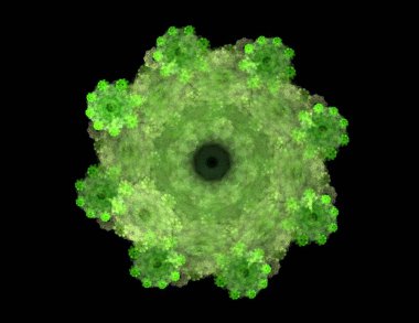 Dantelli renkli saat desen. Dijital fractal sanat tasarım. Kutsal semboller işaretler geometrisi soyut tasarım. 