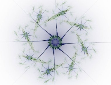 Uzay serisi geometrisini. Görsel olarak çekici zemin kavramsal Izgaralar eğrileri ve fraktal öğeleri öğesi olarak uygun yapılmış 