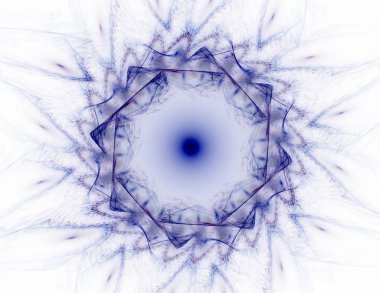 Konuyla ilgili soyut fraktal formlar grafik tasarım ve nükleer fizik bilim parçacıkların. Kutsal geometri futuristik