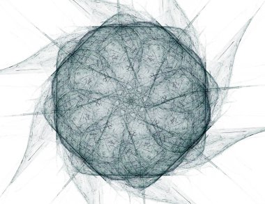 Uzay serisi geometrisini. Görsel olarak çekici zemin kavramsal Izgaralar eğrileri ve fraktal öğeleri öğesi olarak uygun yapılmış 
