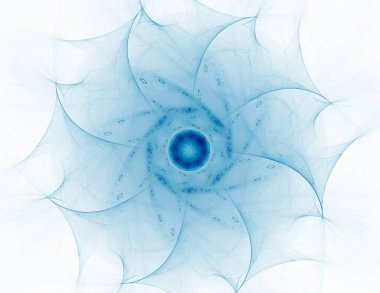 Soyut fraktal renk arka plan ile kesişen daireler ve oval. Hareket illüstrasyon.