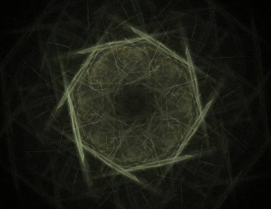 Konuyla ilgili soyut fraktal formlar grafik tasarım ve nükleer fizik bilim parçacıkların. Kutsal geometri futuristik