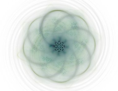 Dantelli renkli saat desen. Dijital fractal sanat tasarım. Kutsal semboller işaretler geometrisi soyut tasarım. 