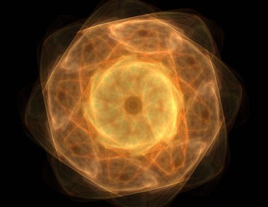 Fraktal mandala arka plan çok renkli soyut bilgisayar oluşturulan