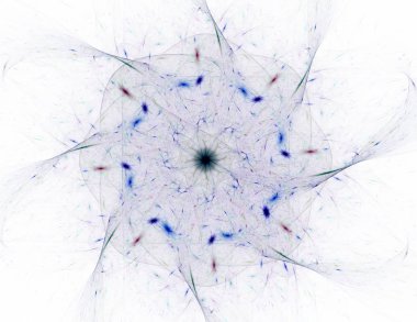 Konuyla ilgili soyut fraktal formlar grafik tasarım ve nükleer fizik bilim parçacıkların. Kutsal geometri futuristik
