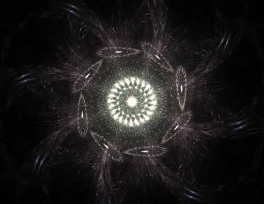 Uzay serisi geometrisini. Görsel olarak çekici zemin kavramsal Izgaralar eğrileri ve fraktal öğeleri öğesi olarak uygun yapılmış 