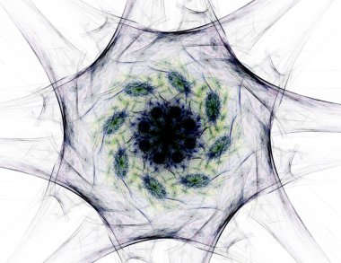 Dantelli renkli saat desen. Dijital fractal sanat tasarım. Kutsal semboller işaretler geometrisi soyut tasarım. 