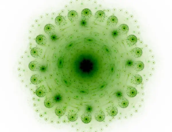Fundo de cor fractal abstrato com círculos cruzados e oval. Ilustração de movimento . — Fotografia de Stock
