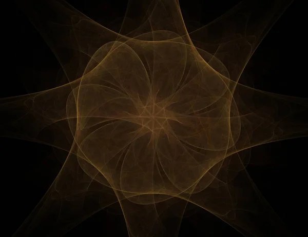 Геометрия космических серий. Визуально привлекательный фон из концептуальных кривых решёток и фрактальных элементов, подходящих в качестве элемента — стоковое фото