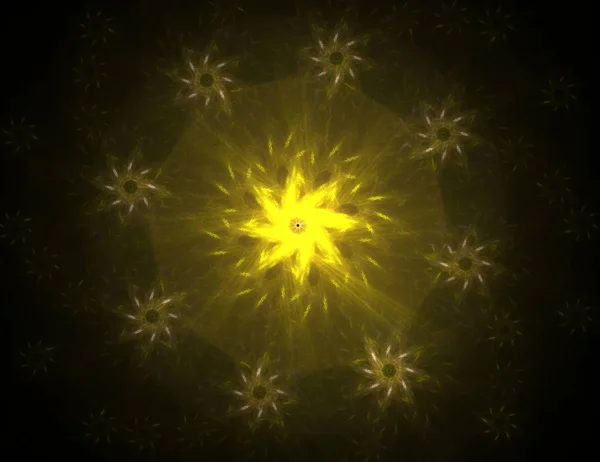 Με φόντο κόκκινο αφηρημένη fractal με διέλευση κύκλους και οβάλ. φώτα ντίσκο. Απεικόνιση της κίνησης. — Φωτογραφία Αρχείου