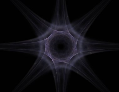 Konuyla ilgili soyut fraktal formlar grafik tasarım ve nükleer fizik bilim parçacıkların. Kutsal geometri futuristik