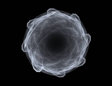 Uzay serisi geometrisini. Görsel olarak çekici zemin kavramsal Izgaralar eğrileri ve fraktal öğeleri öğesi olarak uygun yapılmış 