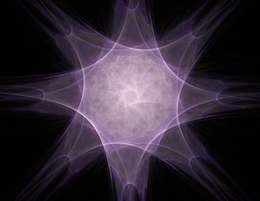 Soyut fraktal kırmızı arka plan ile kesişen daireler ve oval. disko ışıkları. Hareket illüstrasyon.