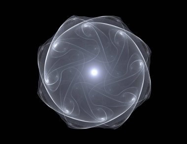 Uzay serisi geometrisini. Görsel olarak çekici zemin kavramsal Izgaralar eğrileri ve fraktal öğeleri öğesi olarak uygun yapılmış 