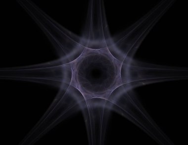 Konuyla ilgili soyut fraktal formlar grafik tasarım ve nükleer fizik bilim parçacıkların. Kutsal geometri futuristik