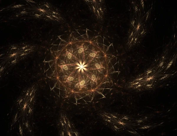 Uzay serisi geometrisini. Görsel olarak çekici zemin kavramsal Izgaralar eğrileri ve fraktal öğeleri öğesi olarak uygun yapılmış 