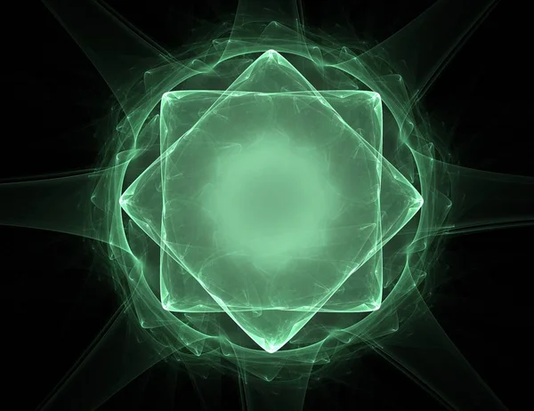 Padrão de relógio colorido rendado. Design de arte fractal digital. Desenho abstrato de símbolos sagrados signos geometria . — Fotografia de Stock