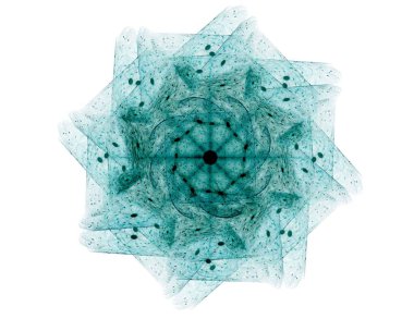 Soyut fraktal renk arka plan ile kesişen daireler ve oval. disko ışıkları. Hareket illüstrasyon.